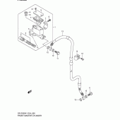Схема узла: Передний тормозной цилиндр для Suzuki DR-Z250