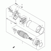 Схема вузла: Електричний стартер для Suzuki DL1000 V-Strom