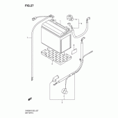 Схема вузла: Акумулятор (Sv650/sv650u/sv650s) для Suzuki SV650