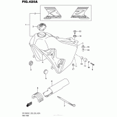 Схема вузла: Паливний бак (Dr-Z400Sl7 E03) для Suzuki DR-Z400 DR-Z400S