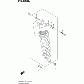 Схема узла: Задний амортизатор для Suzuki DR-Z400 DR-Z400S