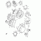 Схема узла: Крышки картера для Suzuki GSX1300 Hayabusa