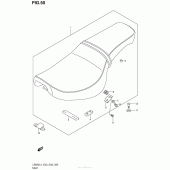 Схема узла: Сиденье для Suzuki LS650 Boulevard S40