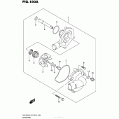 Схема вузла: Водяний насос Suzuki GSX-R600