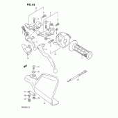 Схема вузла: Лівий пульт управління рульовий для Suzuki DR650 DR650R