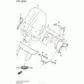 Схема вузла: Вітрове скло для Suzuki VL1500 Boulevard C90T