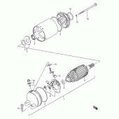 Схема вузла: Електричний стартер для Suzuki GSX750 Katana