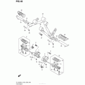 Схема узла: Подножки для Suzuki DL1000 V-Strom