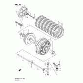 Схема вузла: Зчеплення для Suzuki SFV650 Gladius