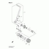 Схема узла: Кикстартер для Suzuki DR-Z70
