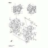 Схема вузла: Картер двигуна для Suzuki SFV650 Gladius