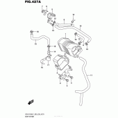 Схема вузла: Система вентиляції бензобака (Gsx-S1000L7 E33) для Suzuki GSX-S1000