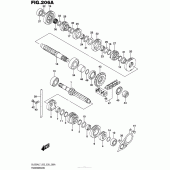 Схема вузла: Трансмісія для Suzuki DL650 V-Strom