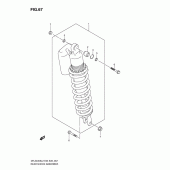 Схема узла: Задний амортизатор (Dr-z400sl2 e33) для Suzuki DR-Z400 DR-Z400S