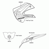 Схема узла: Наклейка (Dr-z110 k5) для Suzuki DR-Z110