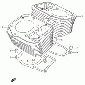 Схема узла: Цилиндр для Suzuki VS1400 Boulevard S83