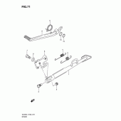 Схема вузла: Підставка для Suzuki DL650 V-Strom