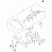 Схема узла: Задний фонарь (Стоп-сигнал) для Suzuki GZ250 Marauder