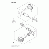 Схема вузла: Поворотники (Gs500fk4/k5/k6) для Suzuki GS500