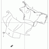 Схема узла: Накладка руля для Suzuki UC150 Epicuro