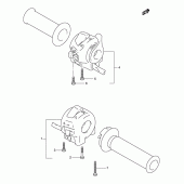 Схема вузла: Пульт управління рульовий для Suzuki TL1000