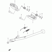 Схема вузла: Підставка для Suzuki DR-Z400 DR-Z400E