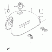 Схема вузла: Паливний бак (Model k1) для Suzuki TU250
