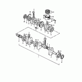 Схема вузла: Колінчастий вал & Поршень для Suzuki GS1000