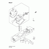 Схема узла: Задний фонарь (Стоп-сигнал) для Suzuki DR650 DR650SE