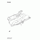 Схема узла: Нижние молдинги (Юбки) (An650al0) для Suzuki AN650 Burgman (EU analogue of SkyWave)