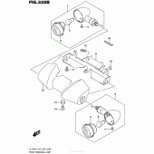 Схема вузла: Front Turnsignal Lamp (Vl1500Bl7 E28) для Suzuki VL1500 Boulevard C90T BOSS