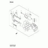Схема узла: Передний тормозной суппорт для Suzuki UH125 Burgman