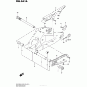 Схема узла: Задний рычаг (Маятник) для Suzuki GSX-R600
