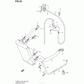 Схема узла: Патрубок системы охлаждения для Suzuki VZ800 Boulevard M50