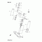 Схема узла: Рулевая траверса (Vl800l1 e24) для Suzuki VL800 Intruder C800C/ Boulevard C50C