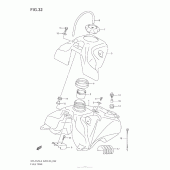 Схема узла: Топливный бак для Suzuki DR-Z125 DR-Z125L
