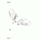 Схема узла: Зеркало заднего вида (An650al1 e24) для Suzuki AN650 Burgman (EU analogue of SkyWave)