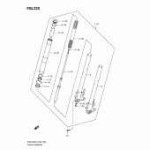 Схема вузла: Передня вилка для Suzuki VZR1800 Intruder M1800R/ Boulevard M109R