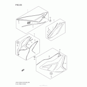 Схема узла: Накладка топливного бака для Suzuki GSX-R750