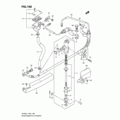 Схема узла: Задний тормозной цилиндр (Dl650al1 e2) для Suzuki DL650 V-Strom