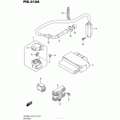 Схема вузла: Електроустаткування для Suzuki AN400 Burgman (EU analogue of SkyWave)
