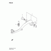 Схема узла: Лапка тормоза для Suzuki RM-Z250