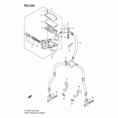 Схема узла: Передний тормозной цилиндр (Model k7/k8/k9) для Suzuki VL1500 Intruder C1500/ Boulevard C90
