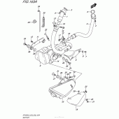 Схема вузла: Вихлопна система для Suzuki SFV650 Gladius