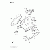 Схема вузла: Нижній обтічник (Model k8/k9) для Suzuki GSX1300 B-King