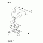Схема вузла: Система вентиляції бензобака (Ls650l2 e33) для Suzuki LS650 Boulevard S40