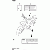 Схема узла: Информационные наклейки (Vz800L3 E33) для Suzuki VZ800 Boulevard M50