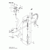 Схема узла: Задний тормозной цилиндр (Dl650l1 e19) для Suzuki DL650 V-Strom
