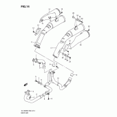 Схема вузла: Вихлопна система для Suzuki DL1000 V-Strom
