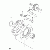 Схема вузла: Привід стартера для Suzuki DR650 DR650RSE
